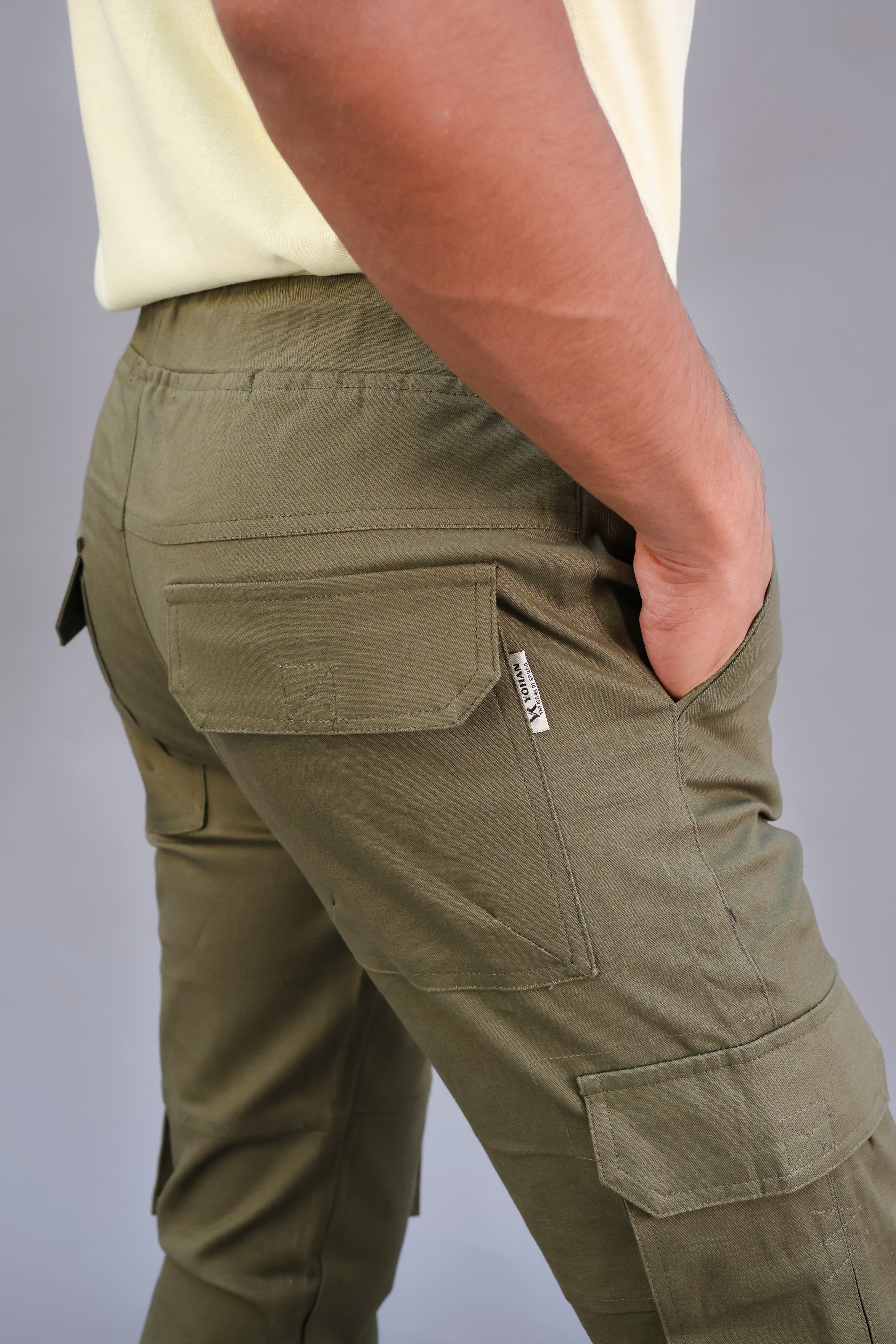 Zara Olive Green Cargo Pants