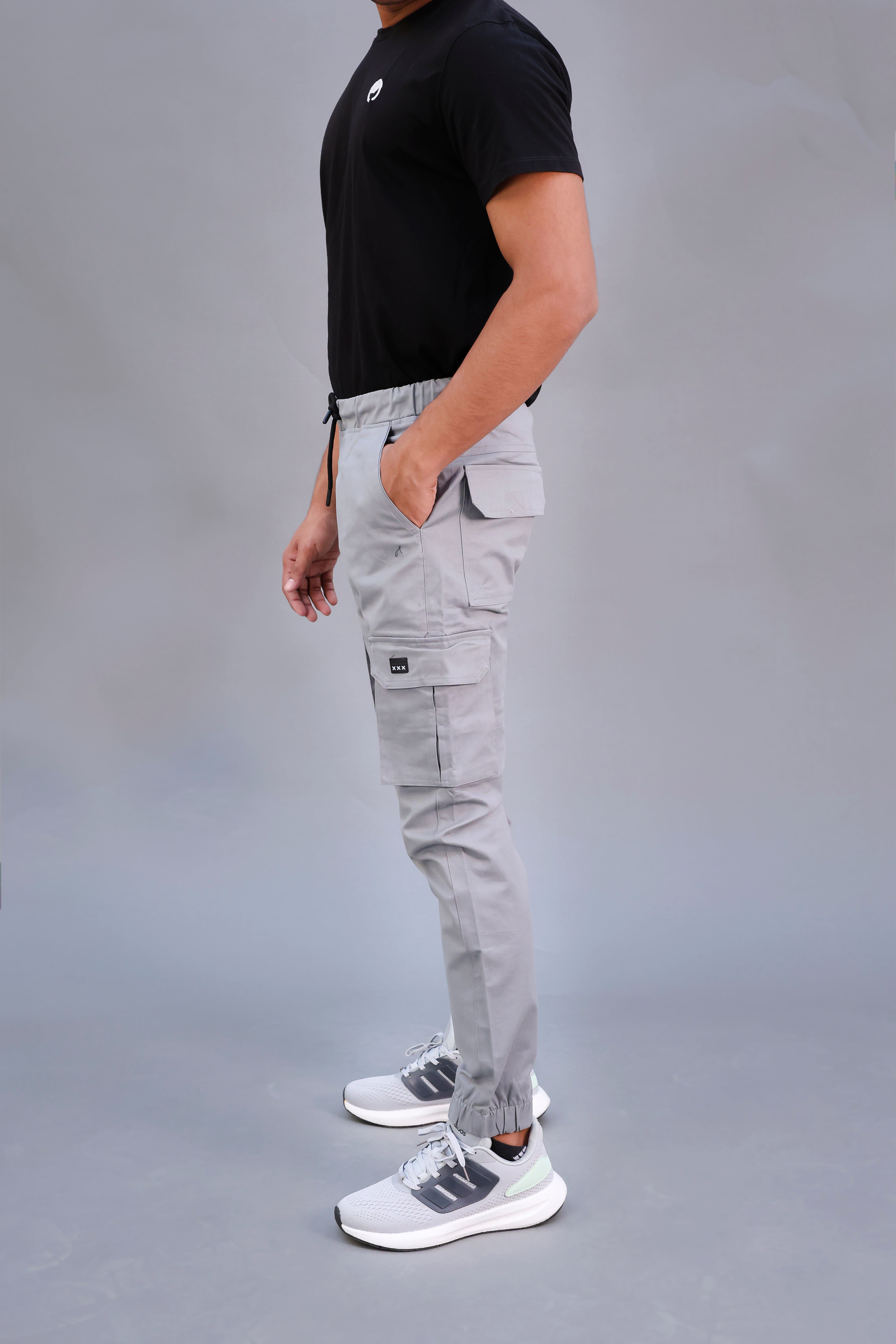 Zara Ash Grey Cargo Pants