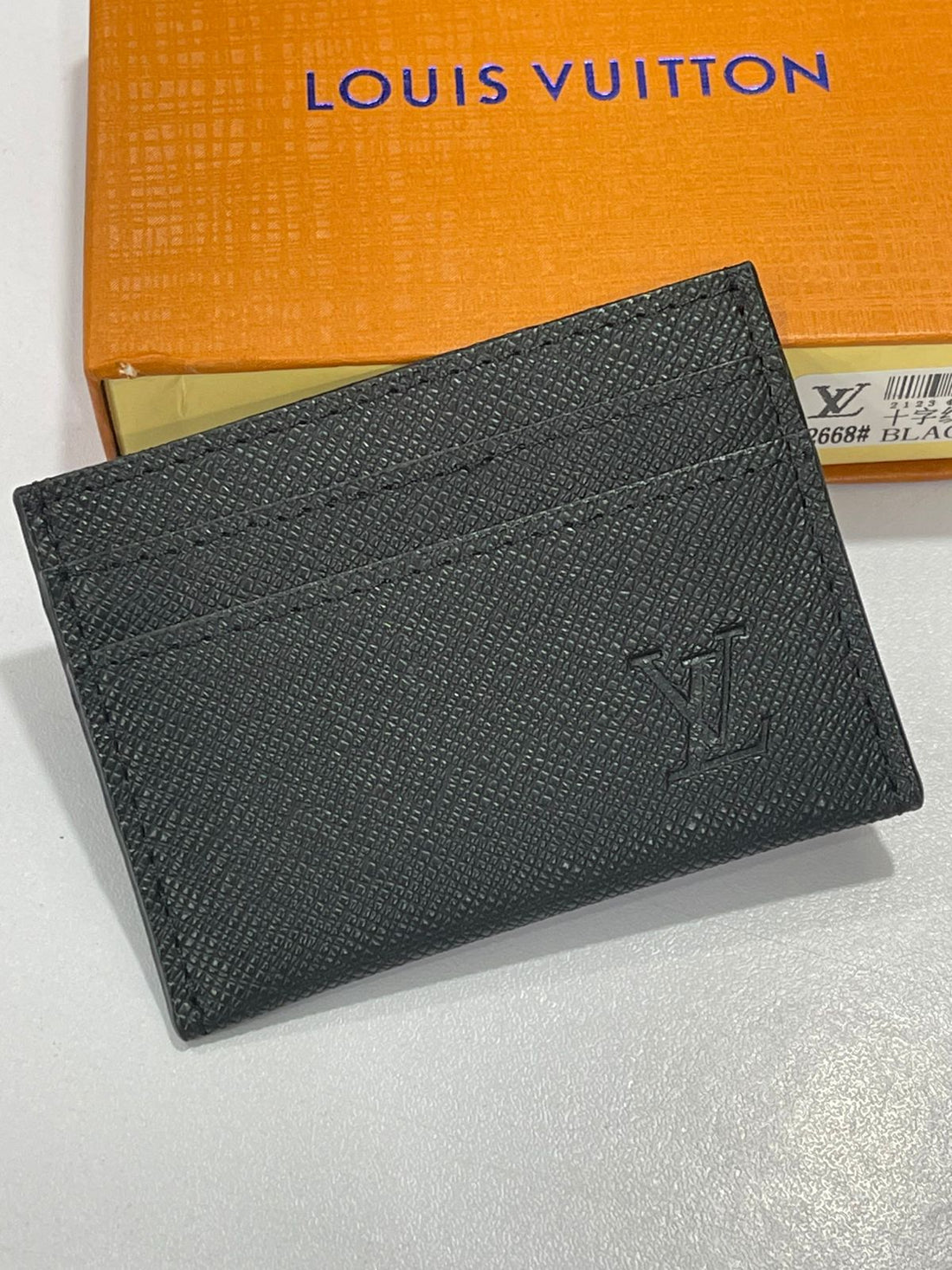 LV Pocket Organizer Embossed Card Holder