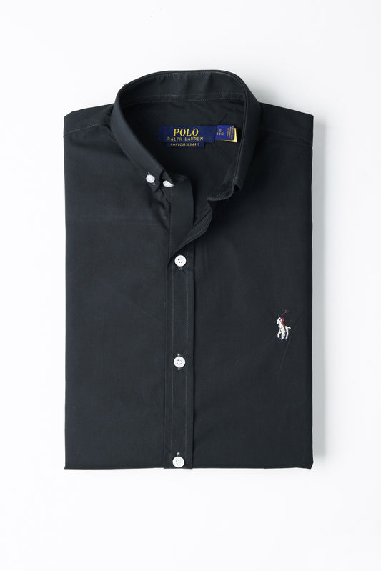 RL Polo Custom Slim Fit Shirt ( Charcoal )