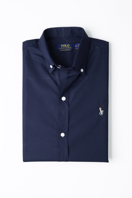 RL Polo Custom Slim Fit Shirt ( Navy )