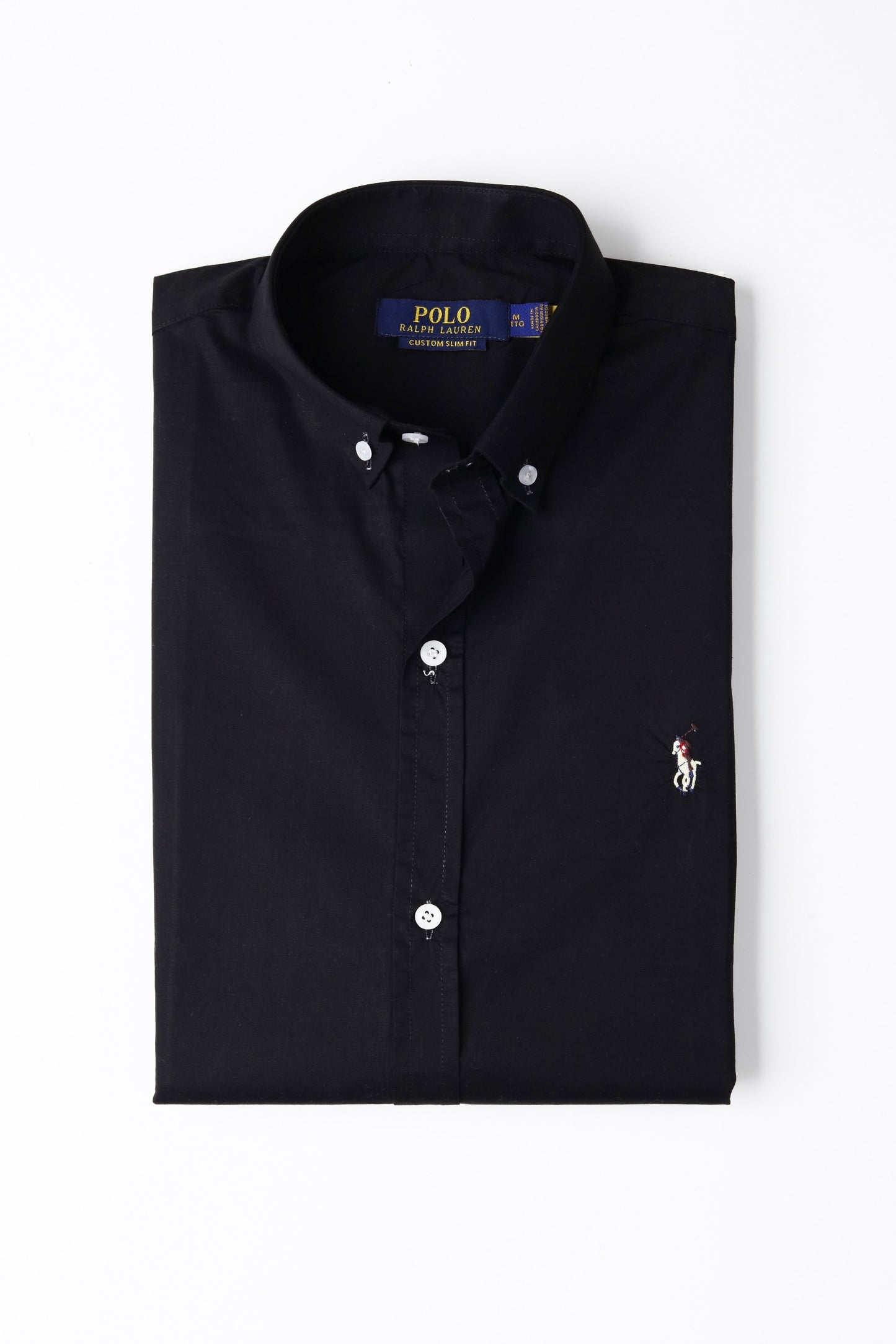 RL Polo Custom Slim Fit Shirt ( Black )