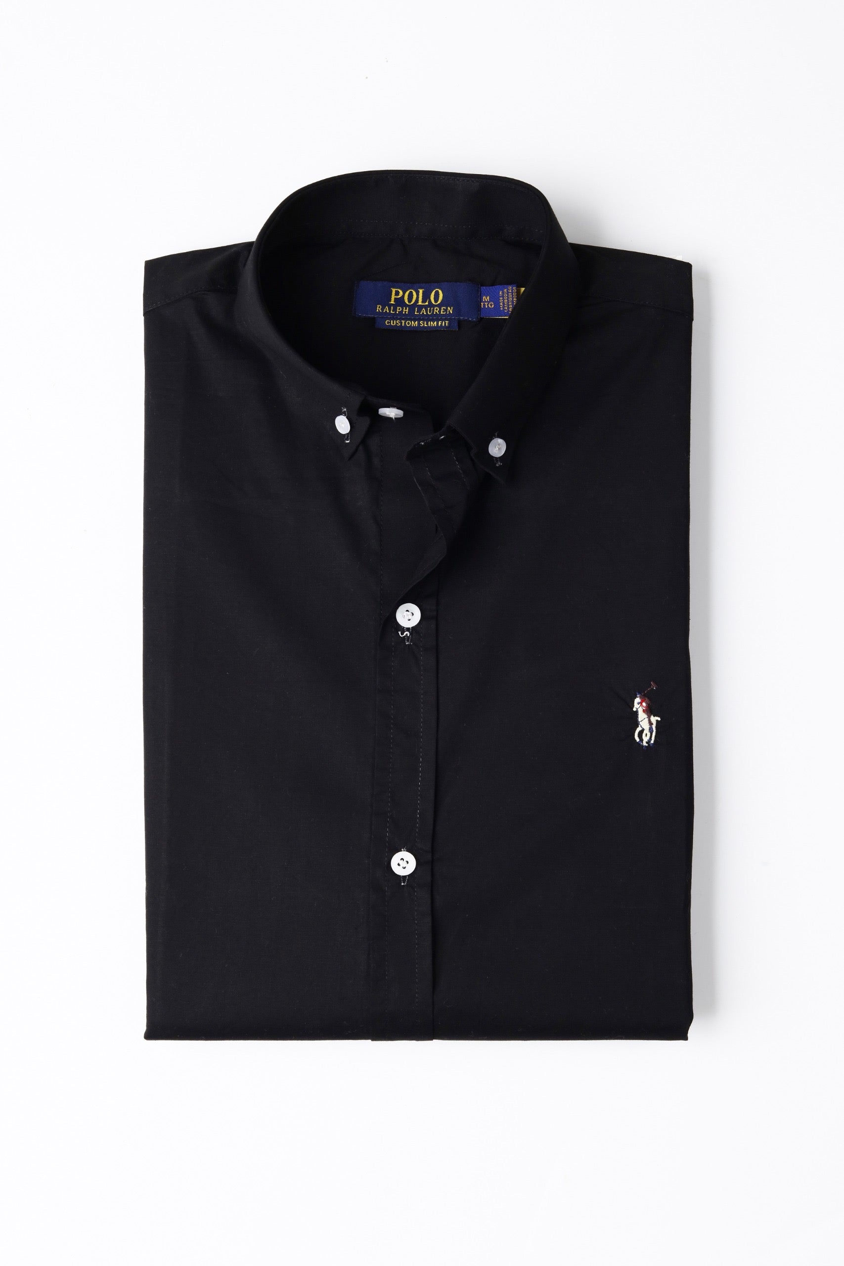 RL Polo Custom Slim Fit Shirt ( Black )