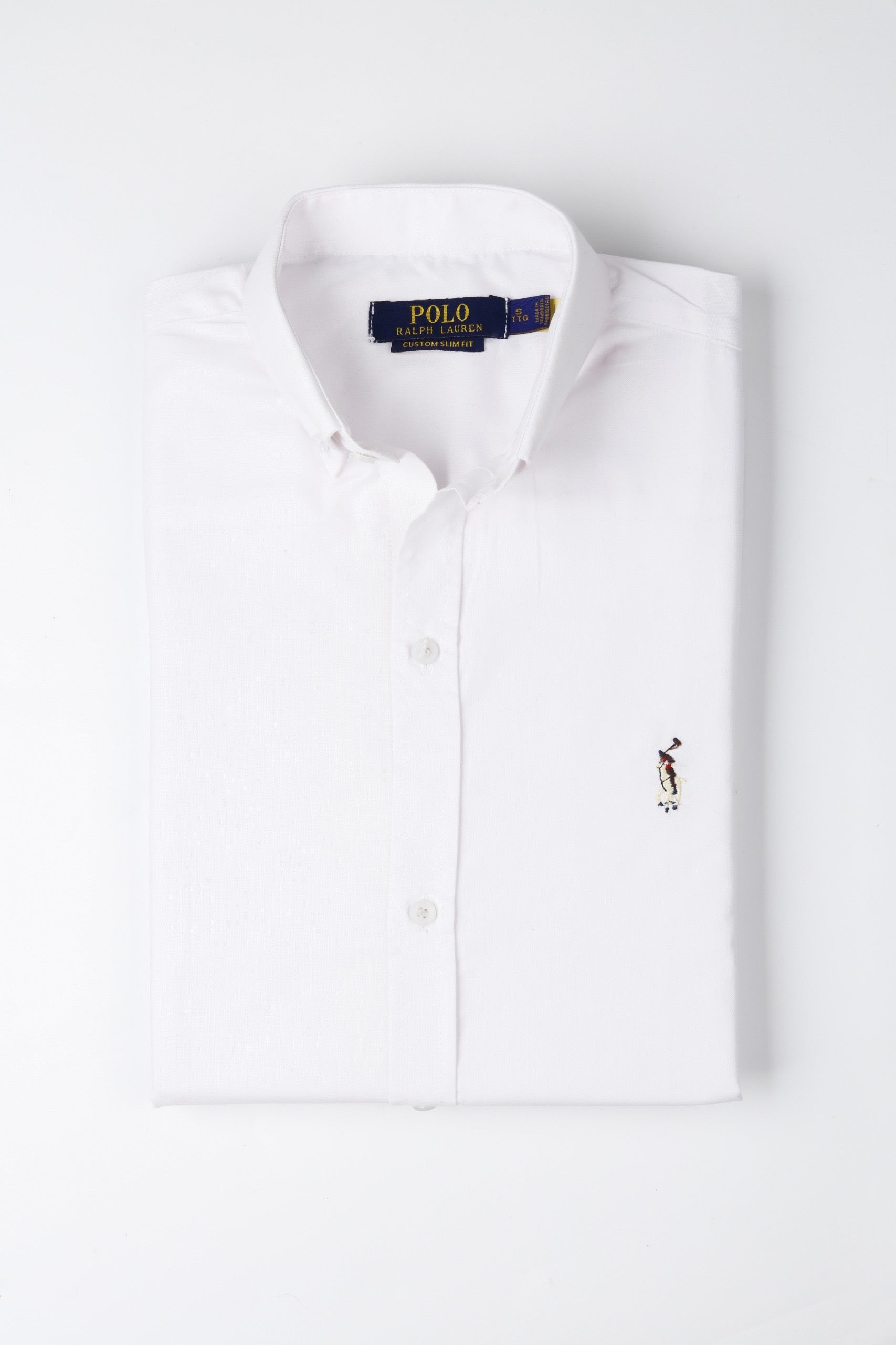 RL Polo Custom Slim Fit Shirt ( White )