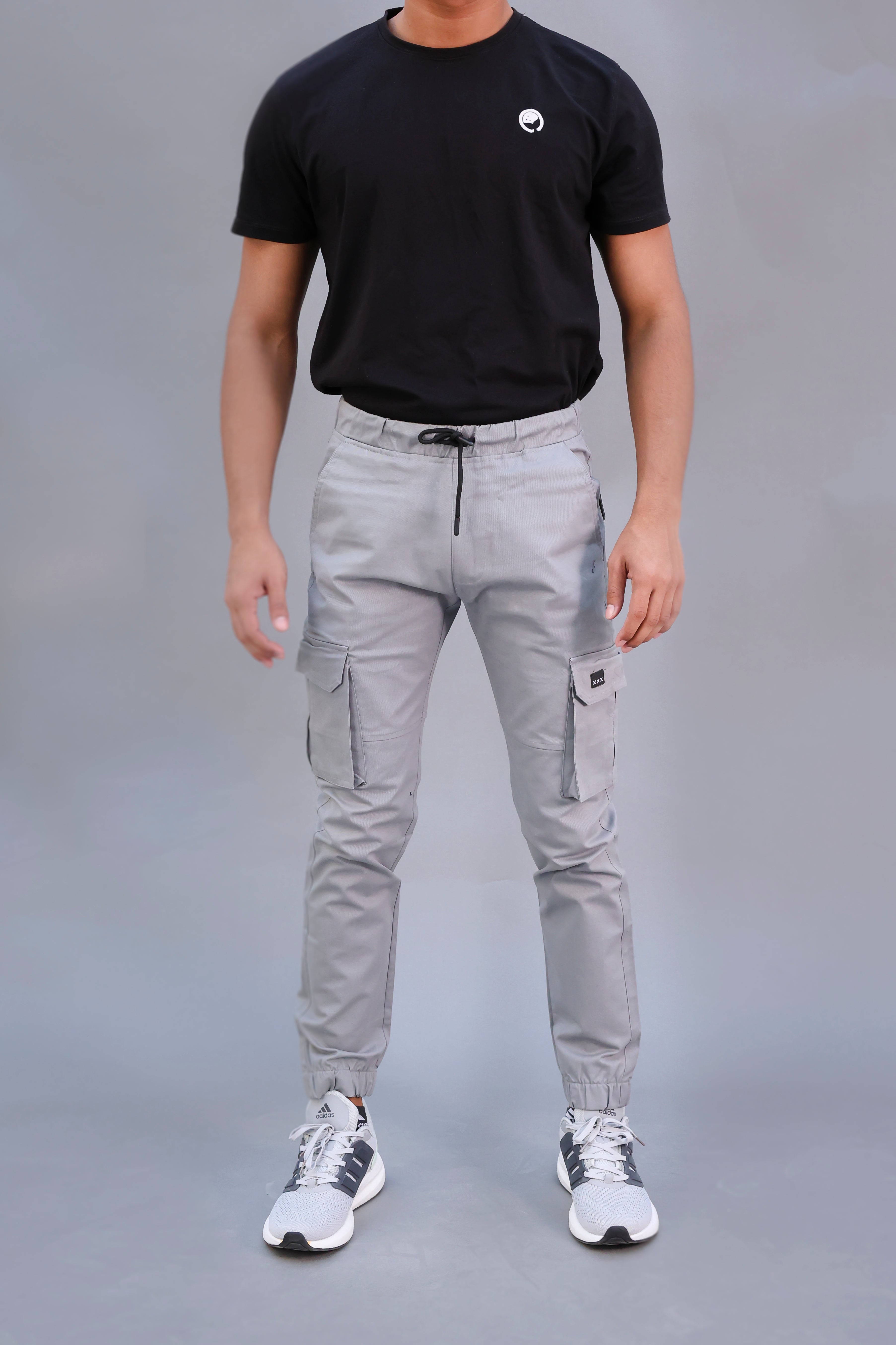 Zara Ash Grey Cargo Pants