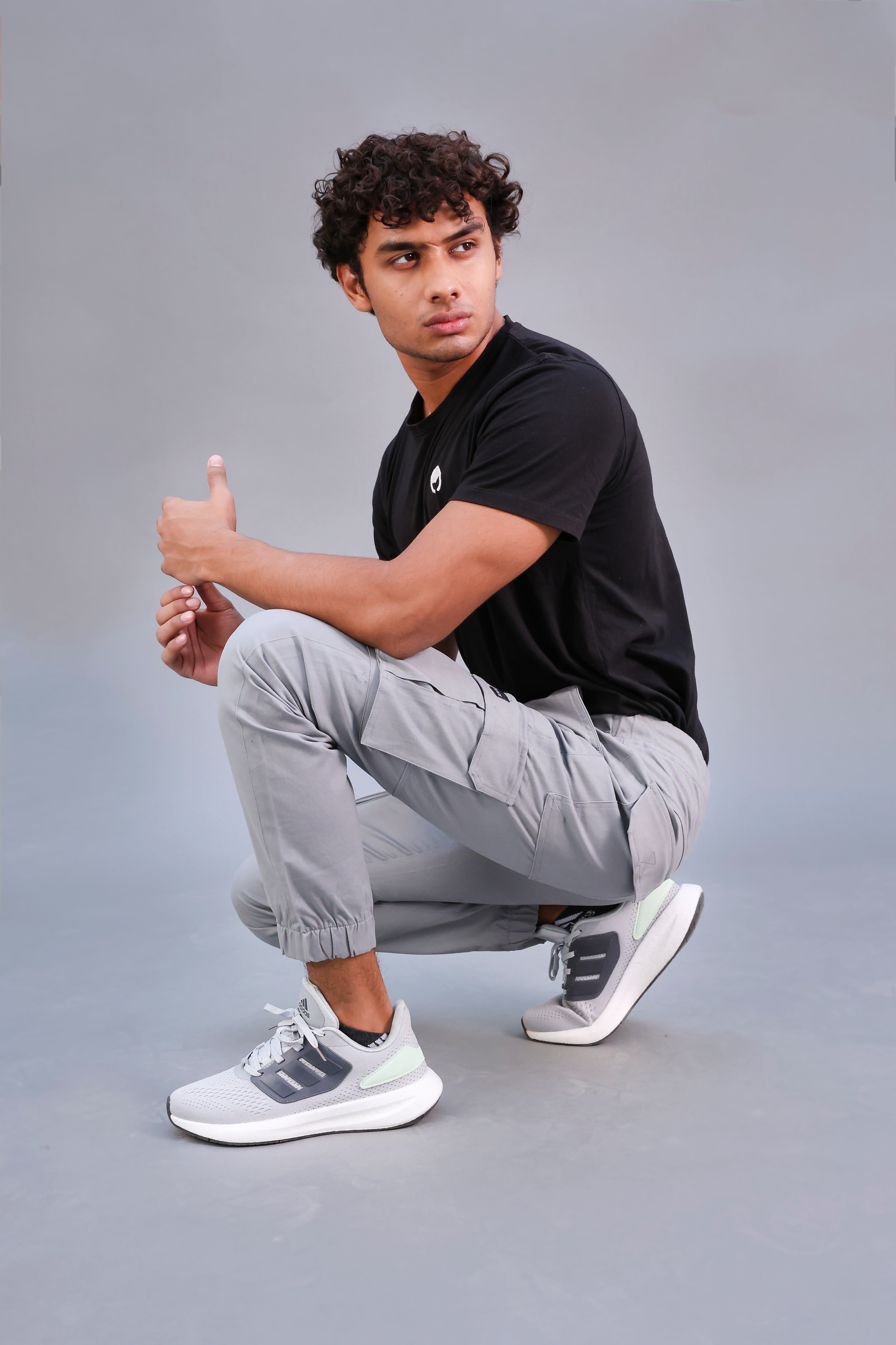 Zara Ash Grey Cargo Pants
