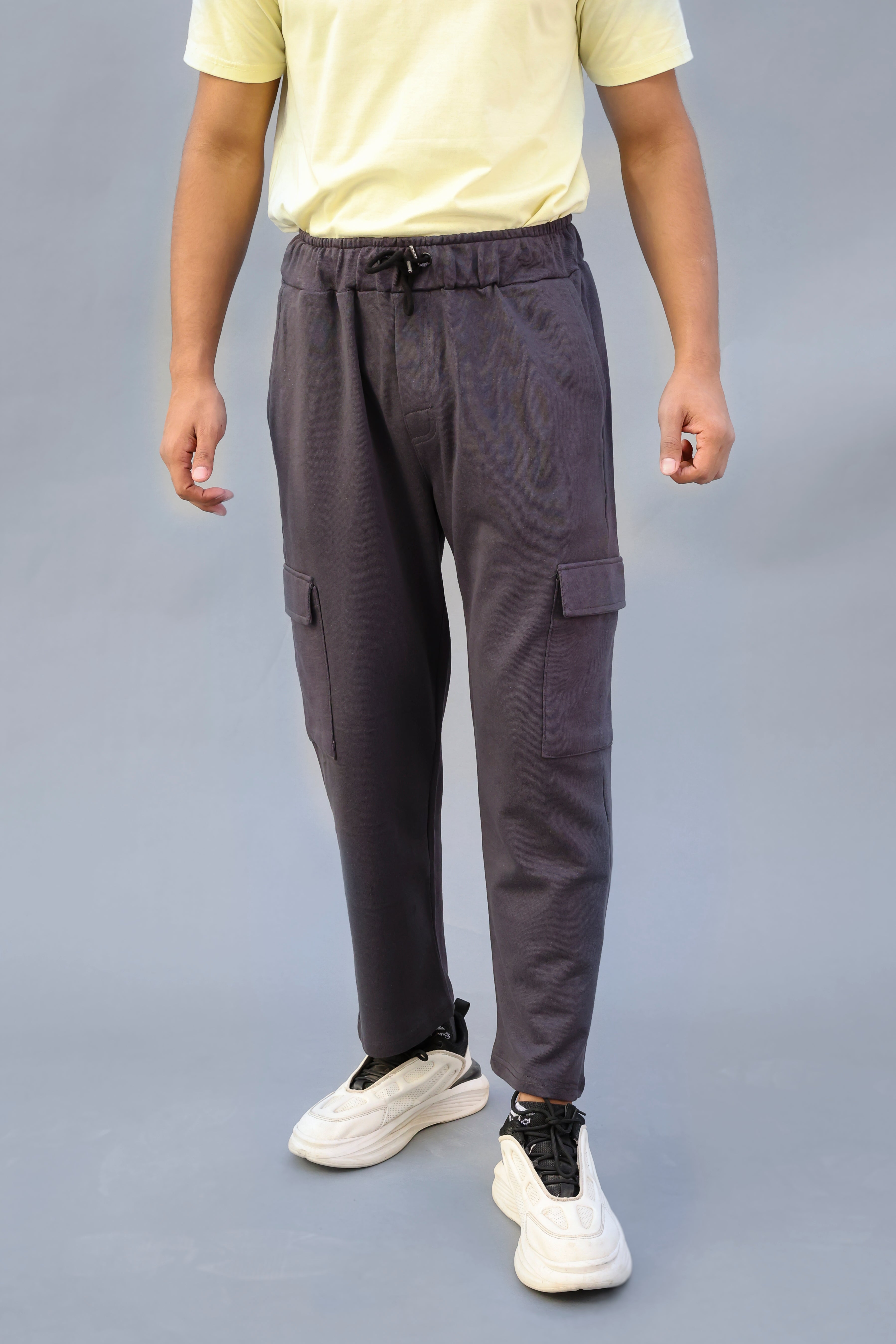 Zara Grey Loose-Fit Cargo Pants