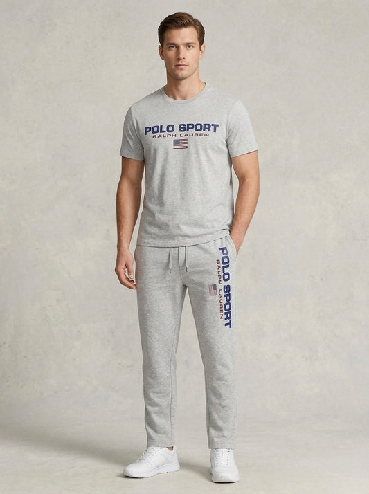 RL Polo Cotton Tracksuit ( Heather Grey )