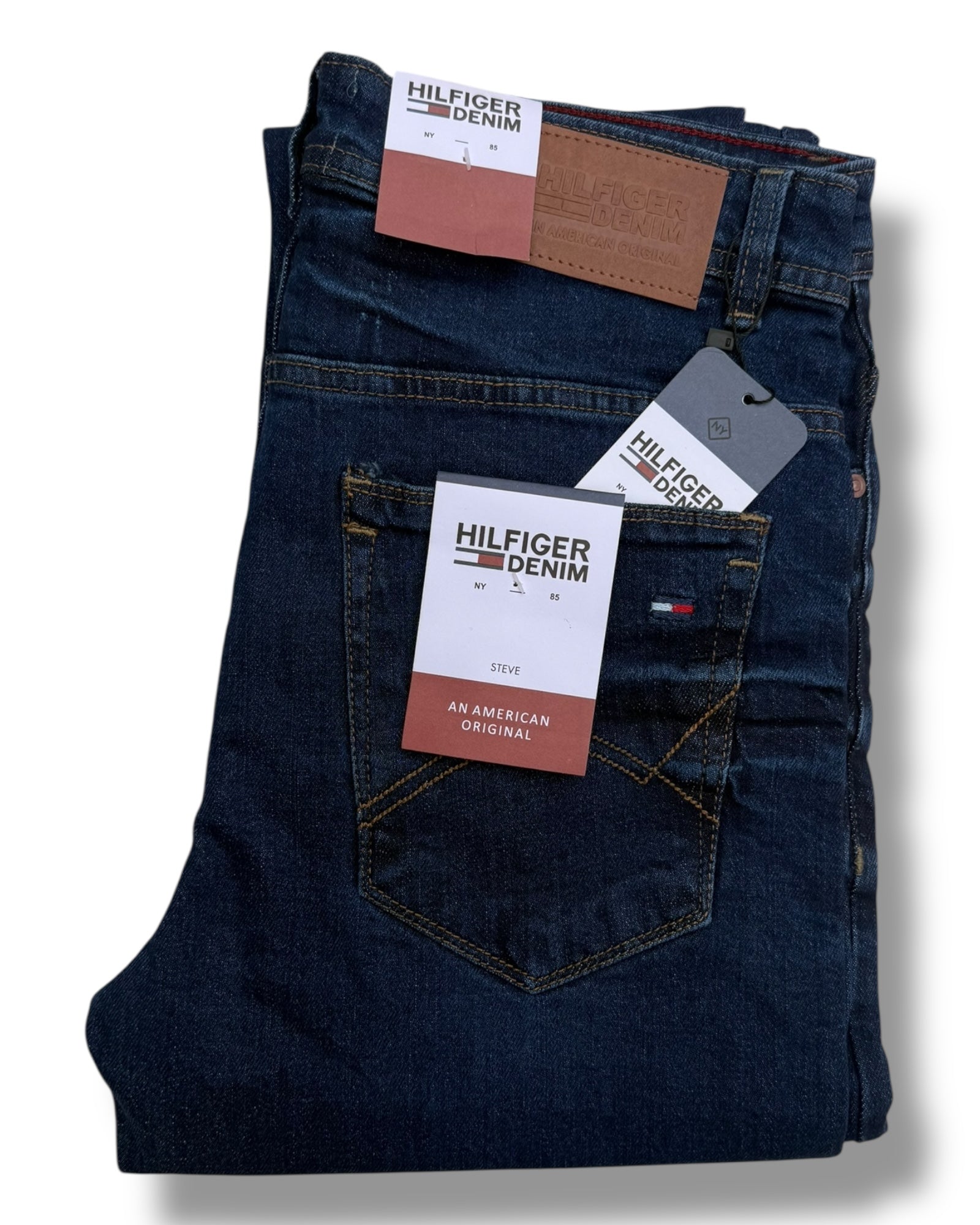 TH Dark Wash Tapered Fit Jeans