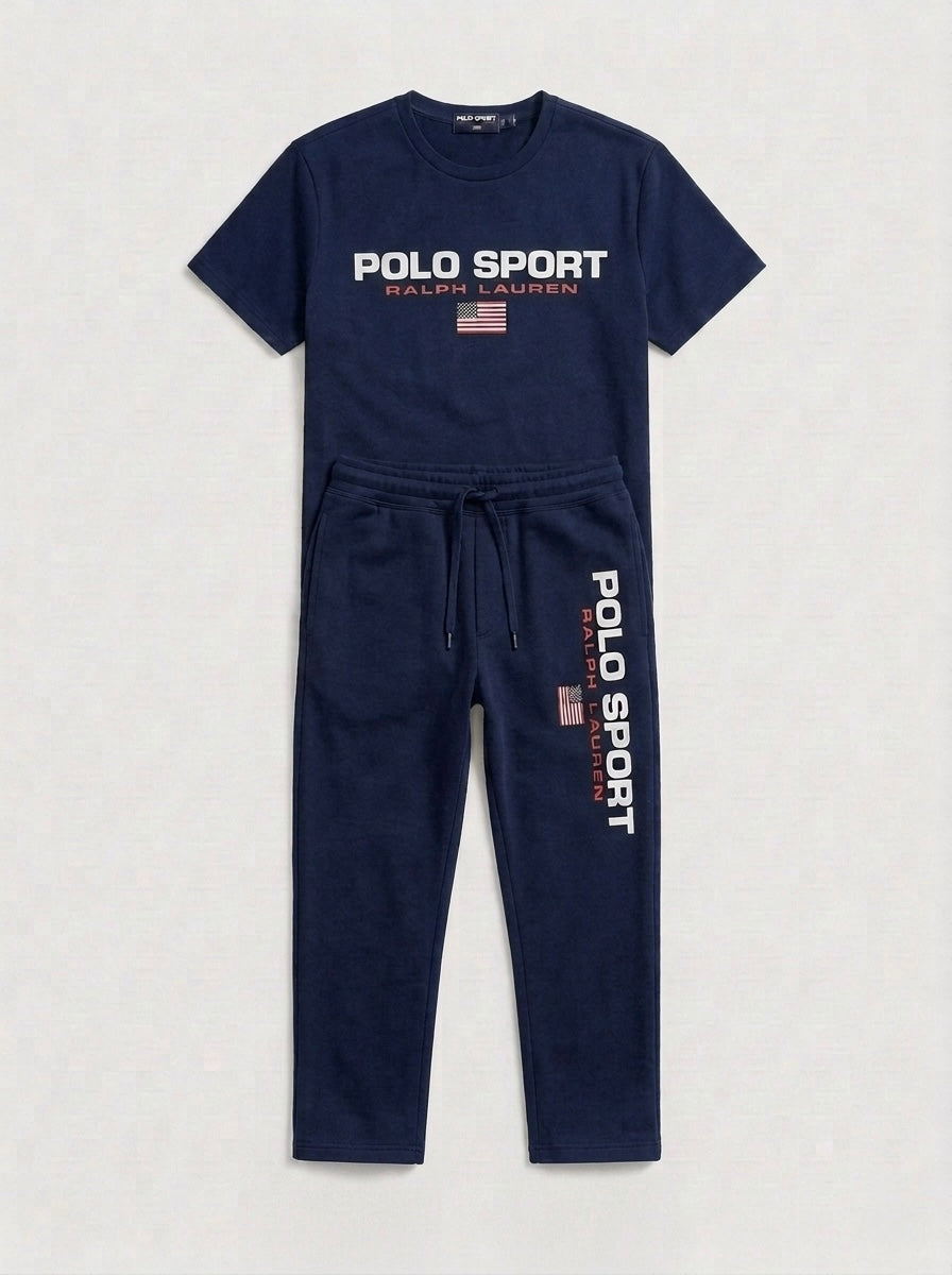 RL Polo Cotton Tracksuit ( Navy )