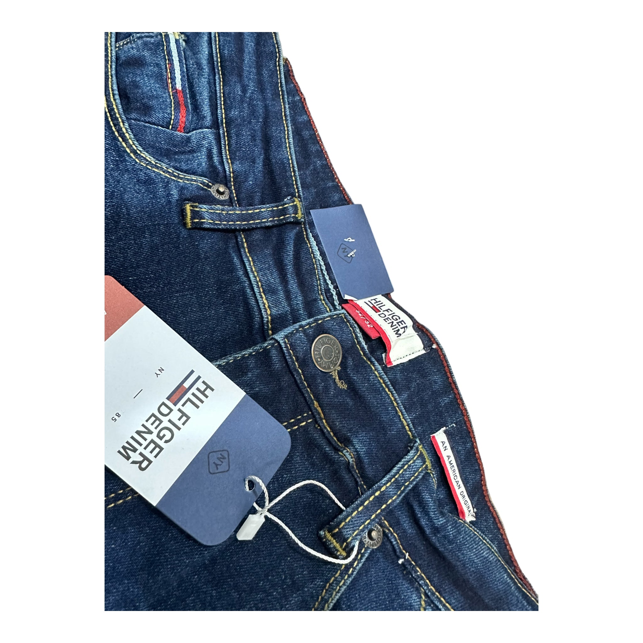 TH Dark Wash Tapered Fit Jeans