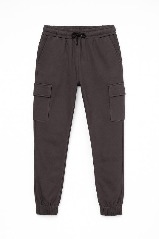 Zara Grey Loose-Fit Cargo Pants