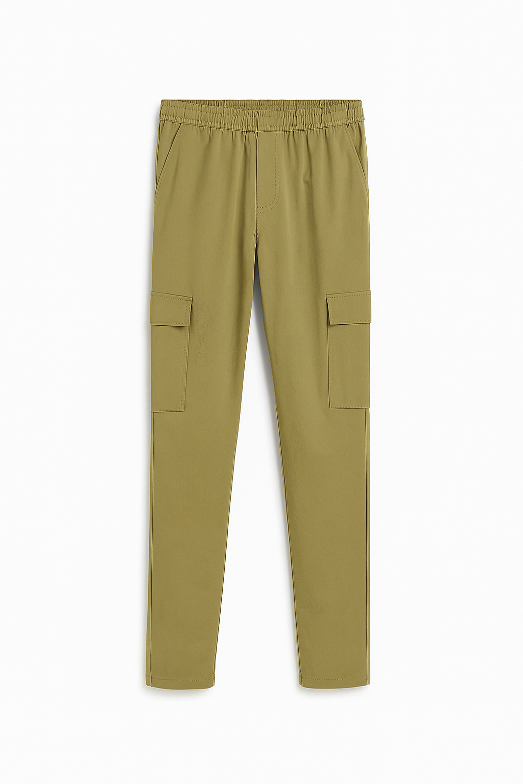 Zara Green Loose-Fit Cargo Pants