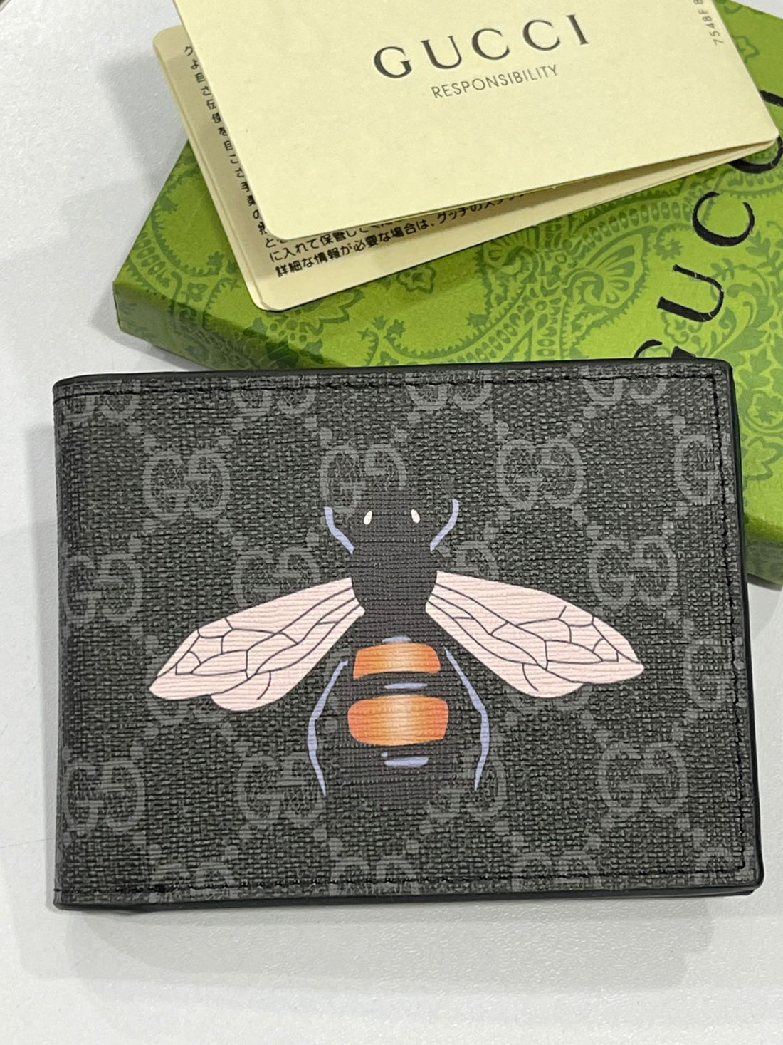 GC Bee Print Bi-fold Wallet