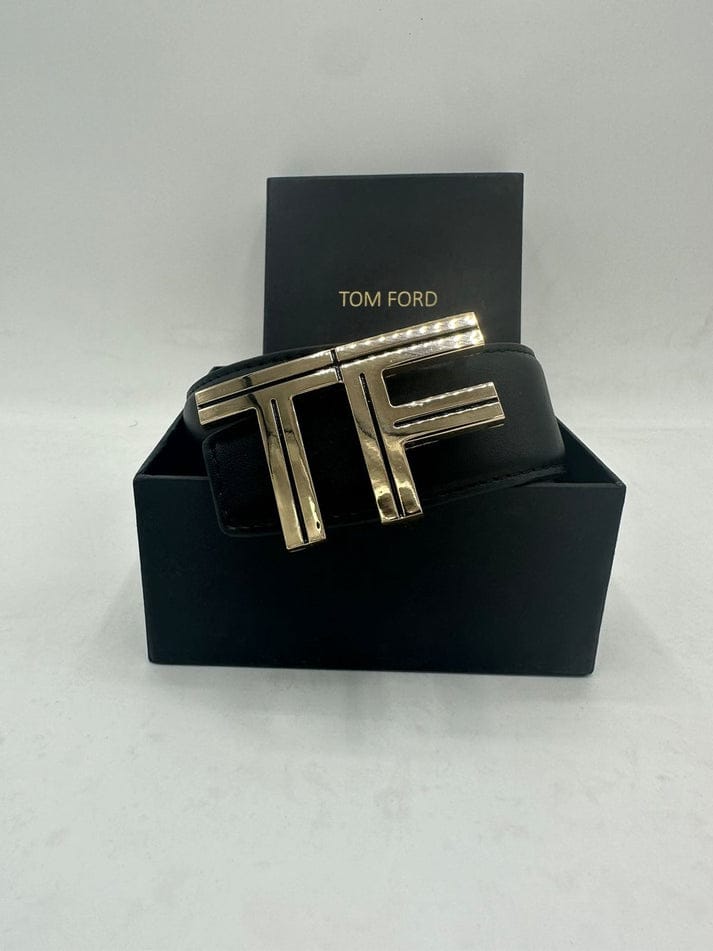 Tom Ford iconic "TF" golden Belts