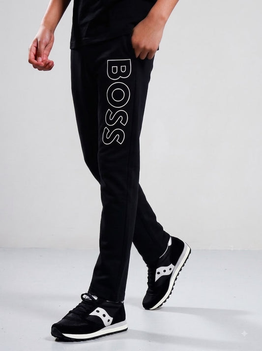 Boss Cotton Trousers ( Black )