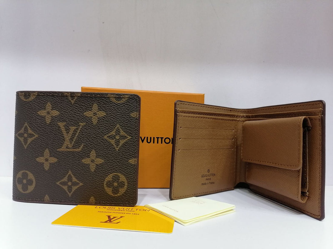 LV Brown Flower Bifold Wallet